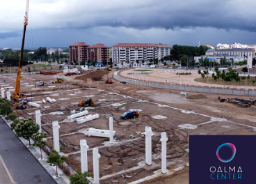 Obras del parque comercial Oalma Center, León