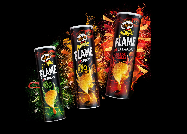 Flame, gama picante de Pringles (Kellogg)