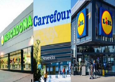 Mercadona, Carrefour y Lidl