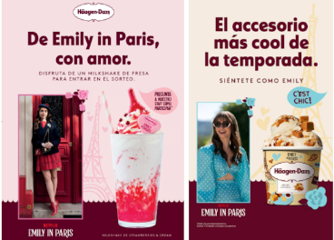 Häagen-Dazs se alía con Emily in Paris