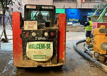 Mercadona y la dana, limpieza de calles