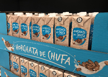 Horchata de chufa en lineal de Mercadona