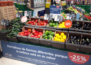 Hortalizas diferentes en Carrefour