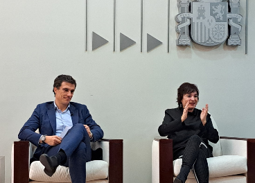 Pablo Valdés (Manpower) y Yolanda Fernández